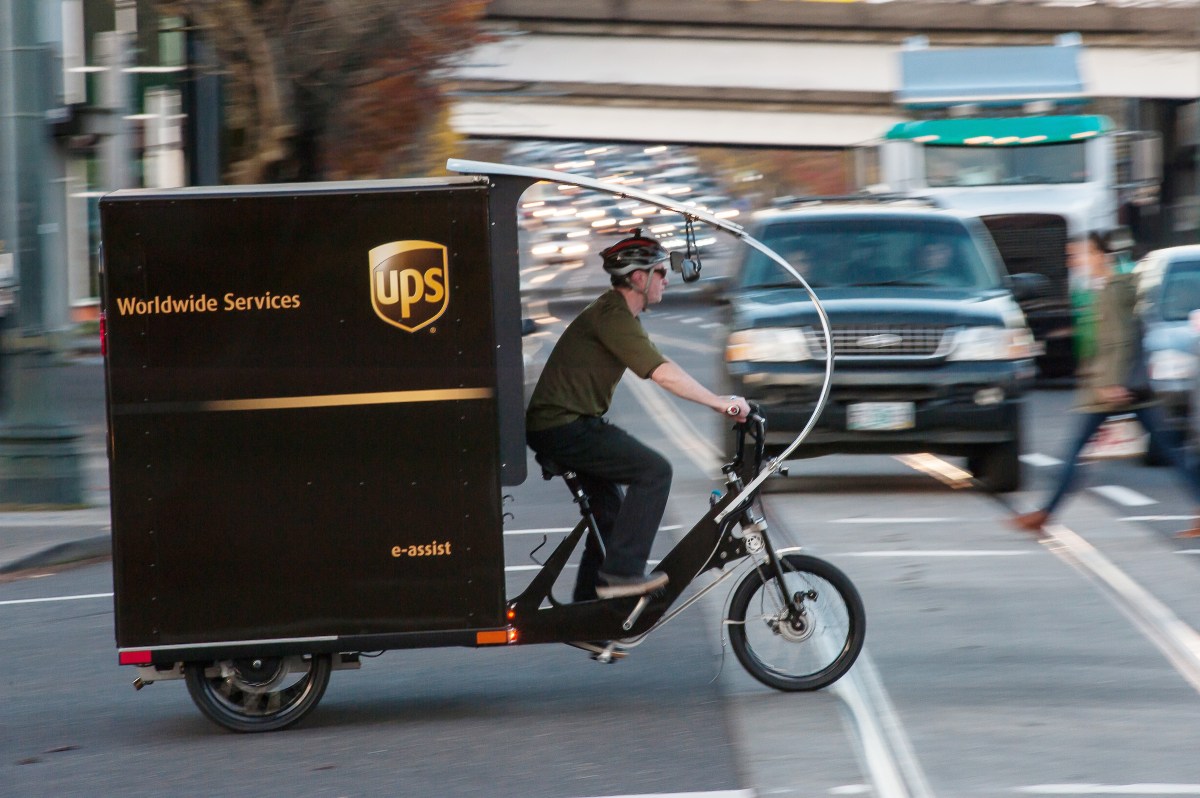 UPS Delivery Bike