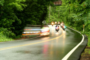 speeding motorcycles